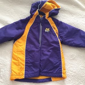 LSU Hooded Insulated Rain Jacket Size 2T